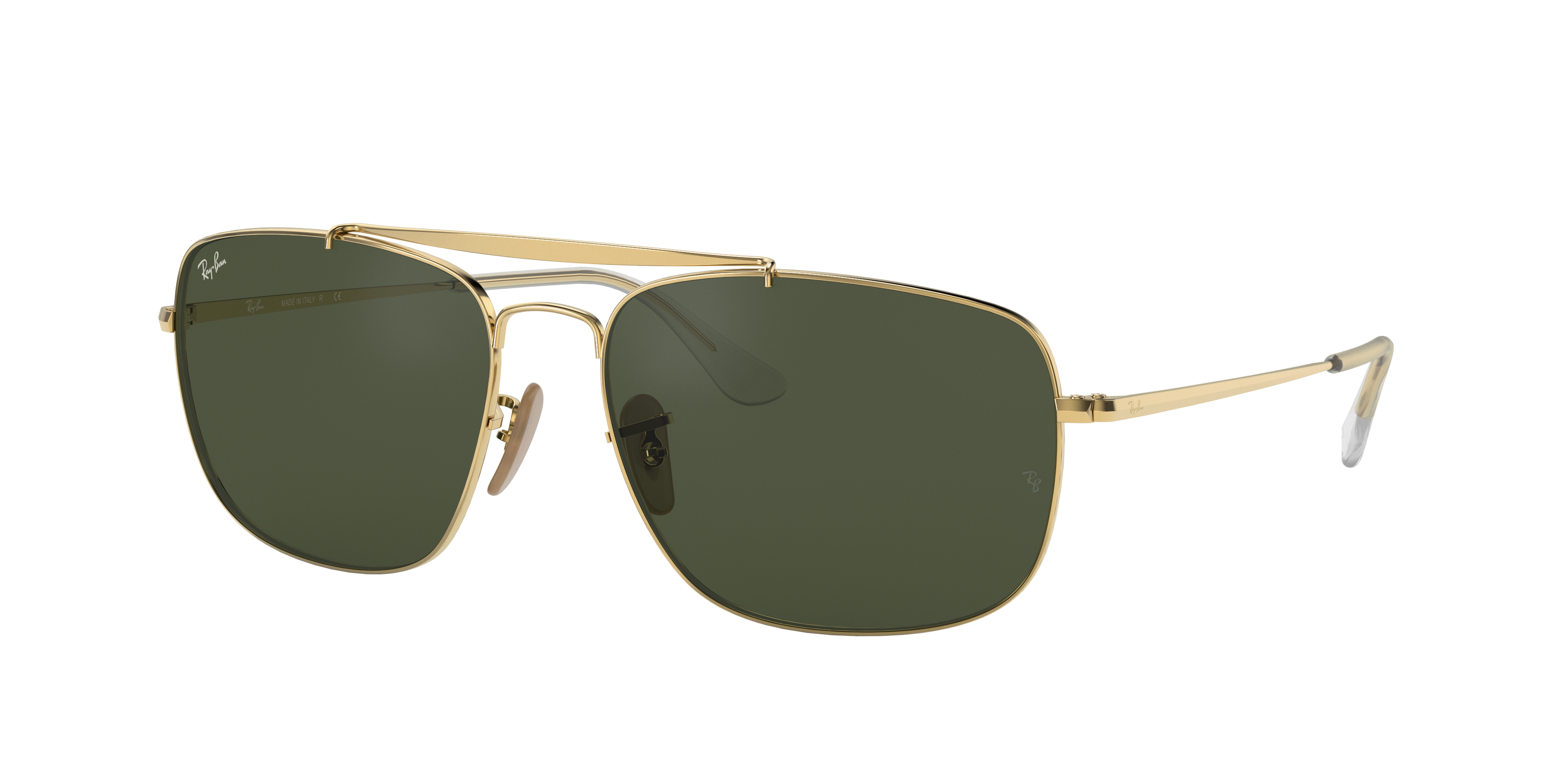 Colonel Sunglasses in Gold and Green | Ray-Ban®