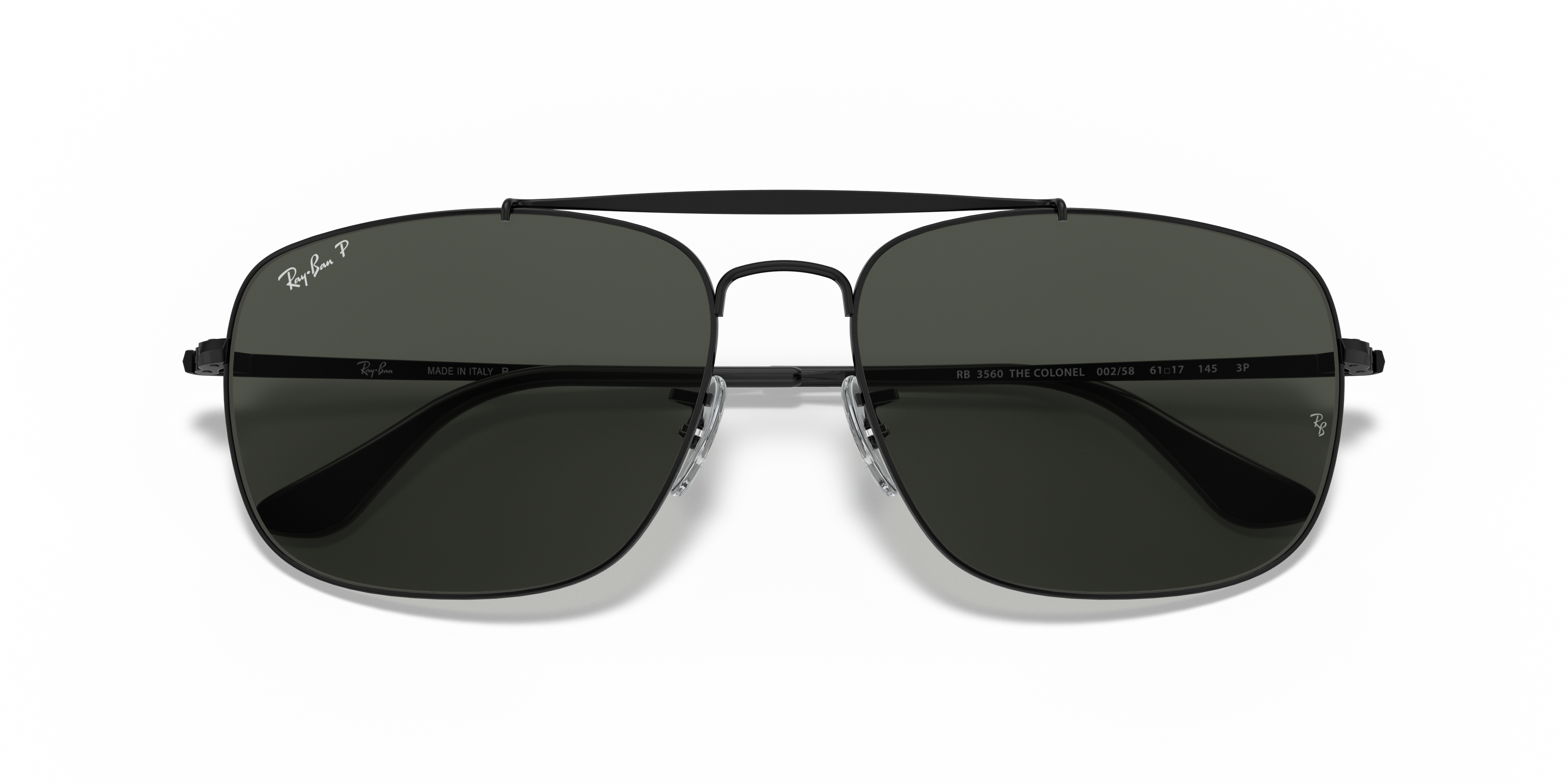 Colonel Sunglasses in Black and Green | Ray-Ban®