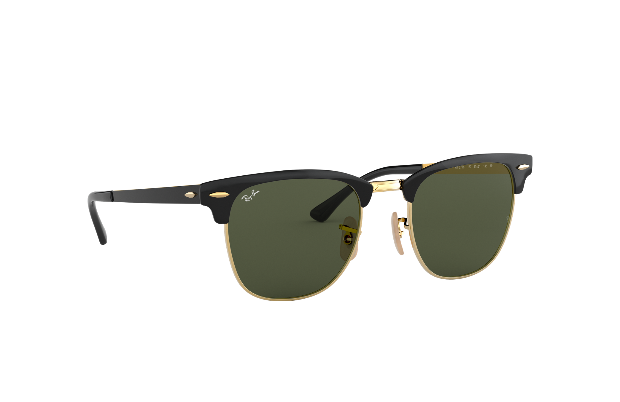 ray ban clubmaster silver black