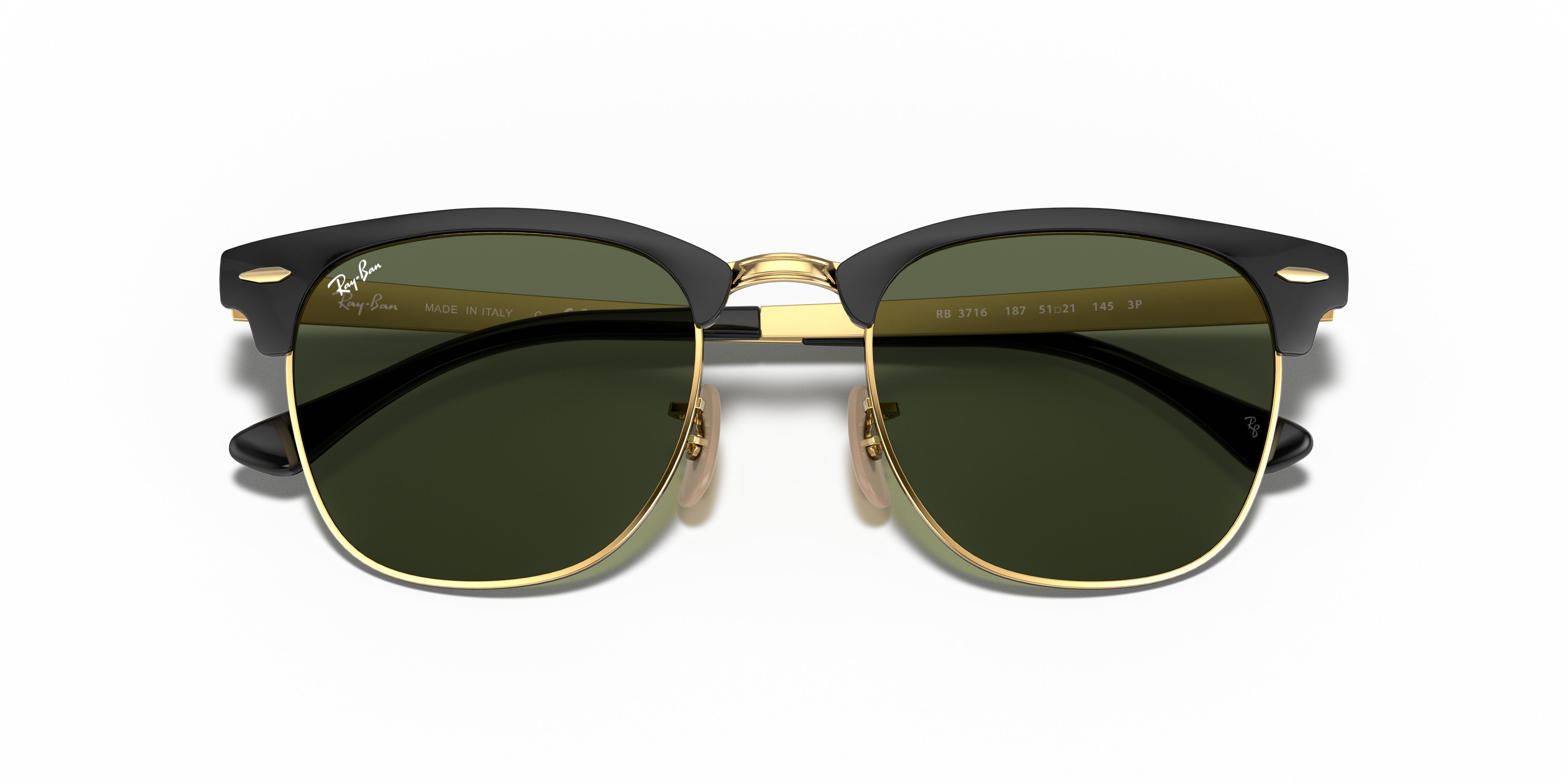 ray ban clubmaster metal on face