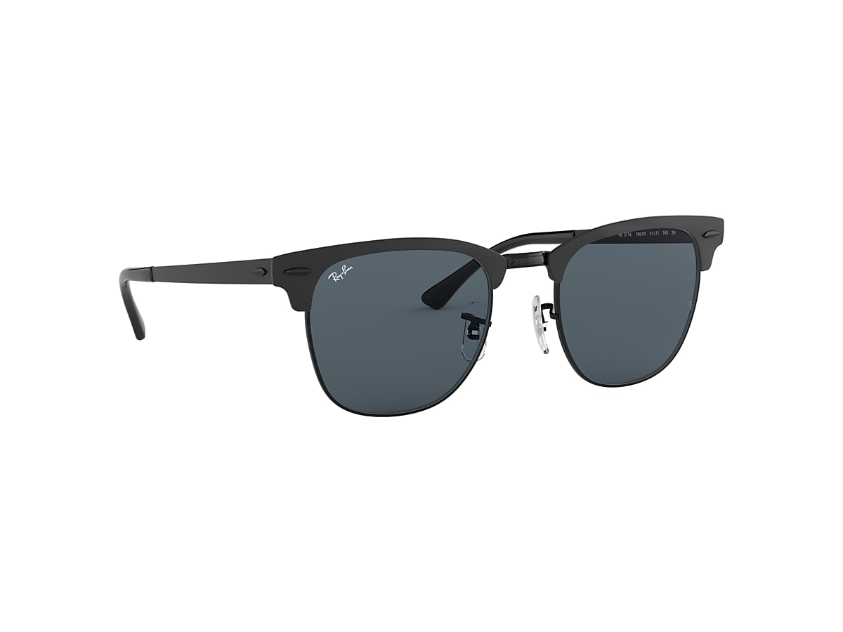 CLUBMASTER METAL Sunglasses in Black and Blue - RB3716 | Ray-Ban® US