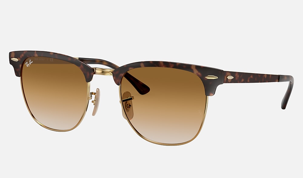 CLUBMASTER METAL Sunglasses in Havana On Gold and Brown 