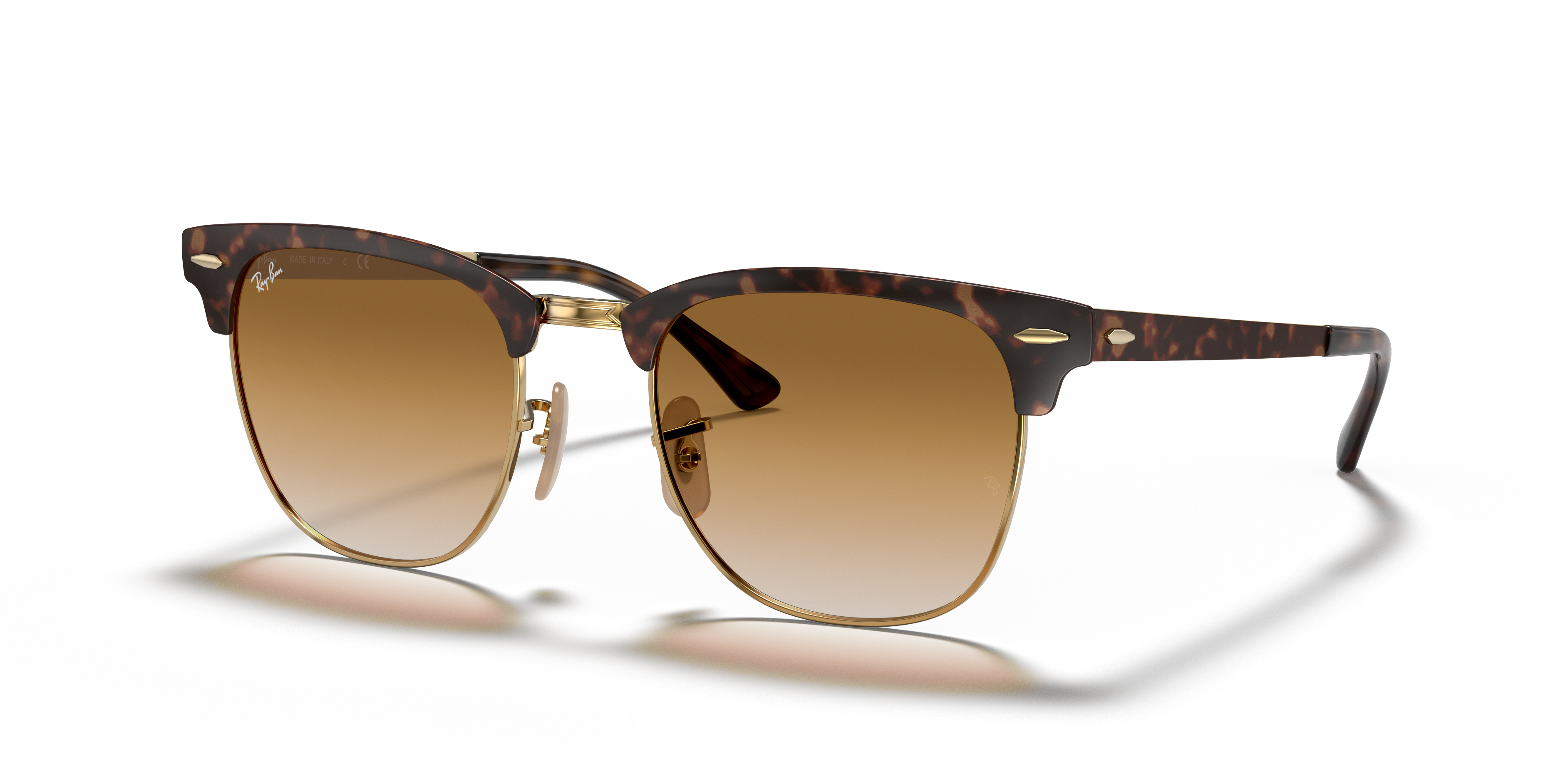 ray ban clubmaster metal silver