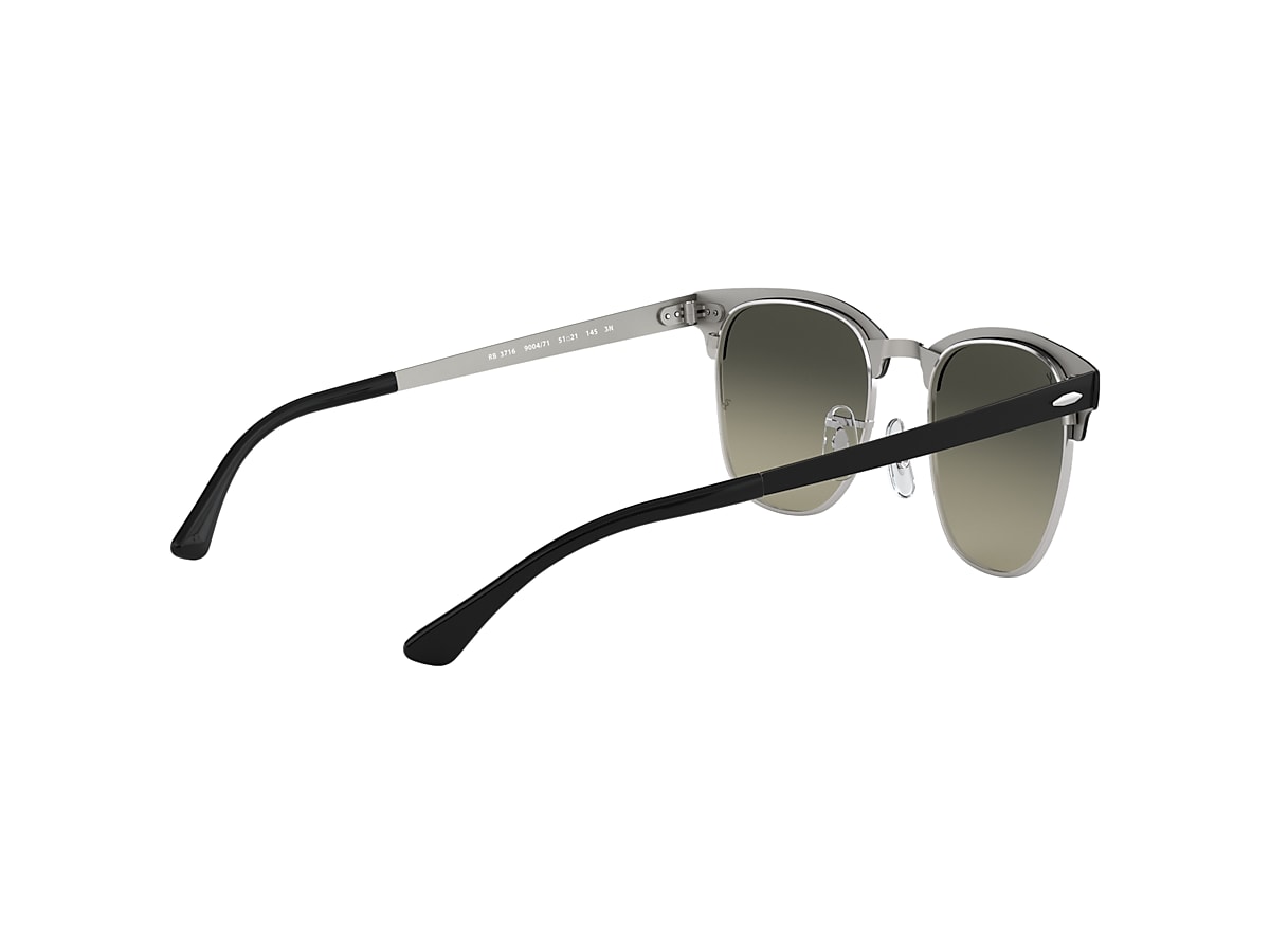 CLUBMASTER METAL Sunglasses in Black On Silver and Grey CLUBMASTER METAL Sunglasses in Black On Silver and Grey
