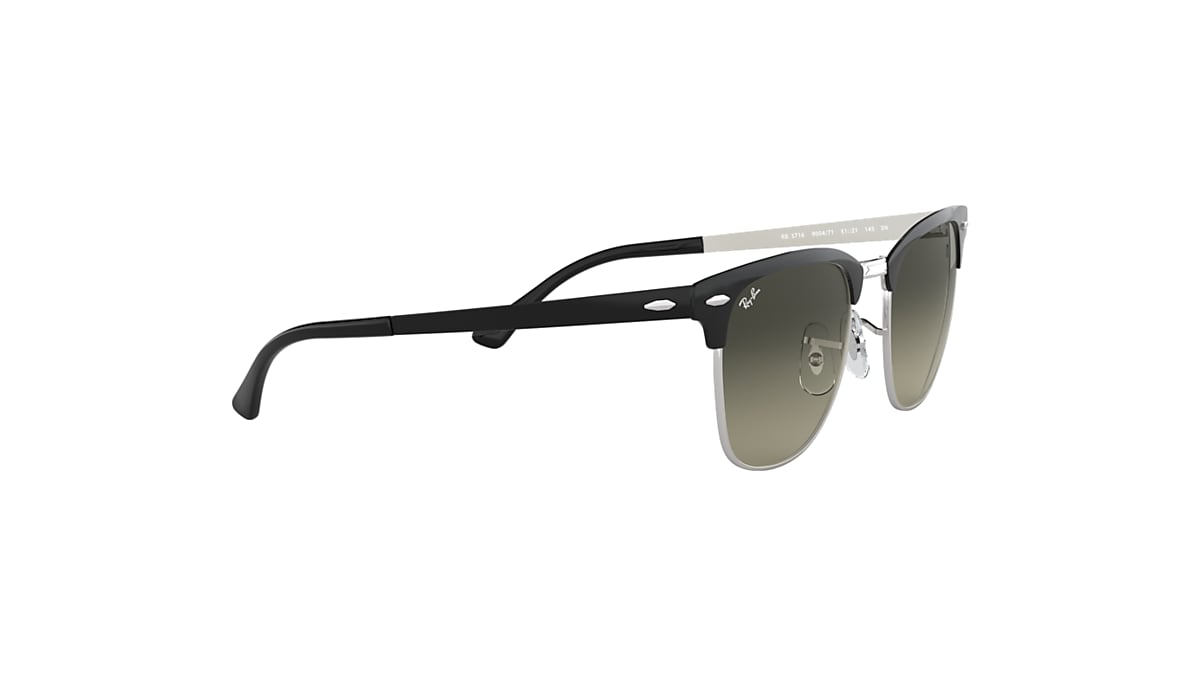 CLUBMASTER METAL Sunglasses in Black On Silver and Grey 