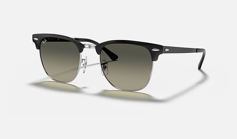 CLUBMASTER METAL Sunglasses in Black On Silver and Grey