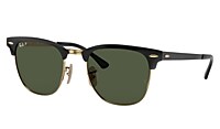 Ray Ban Clubmaster Metal Rb3716 Black Metal Green Polarized Lenses 0rb3716 51 187 58 Ray Ban Usa