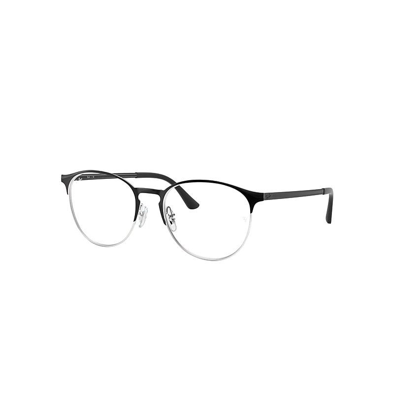 Ray-Ban Rb6375 Optics Eyeglasses Black Frame Clear Lenses Polarized 53-18