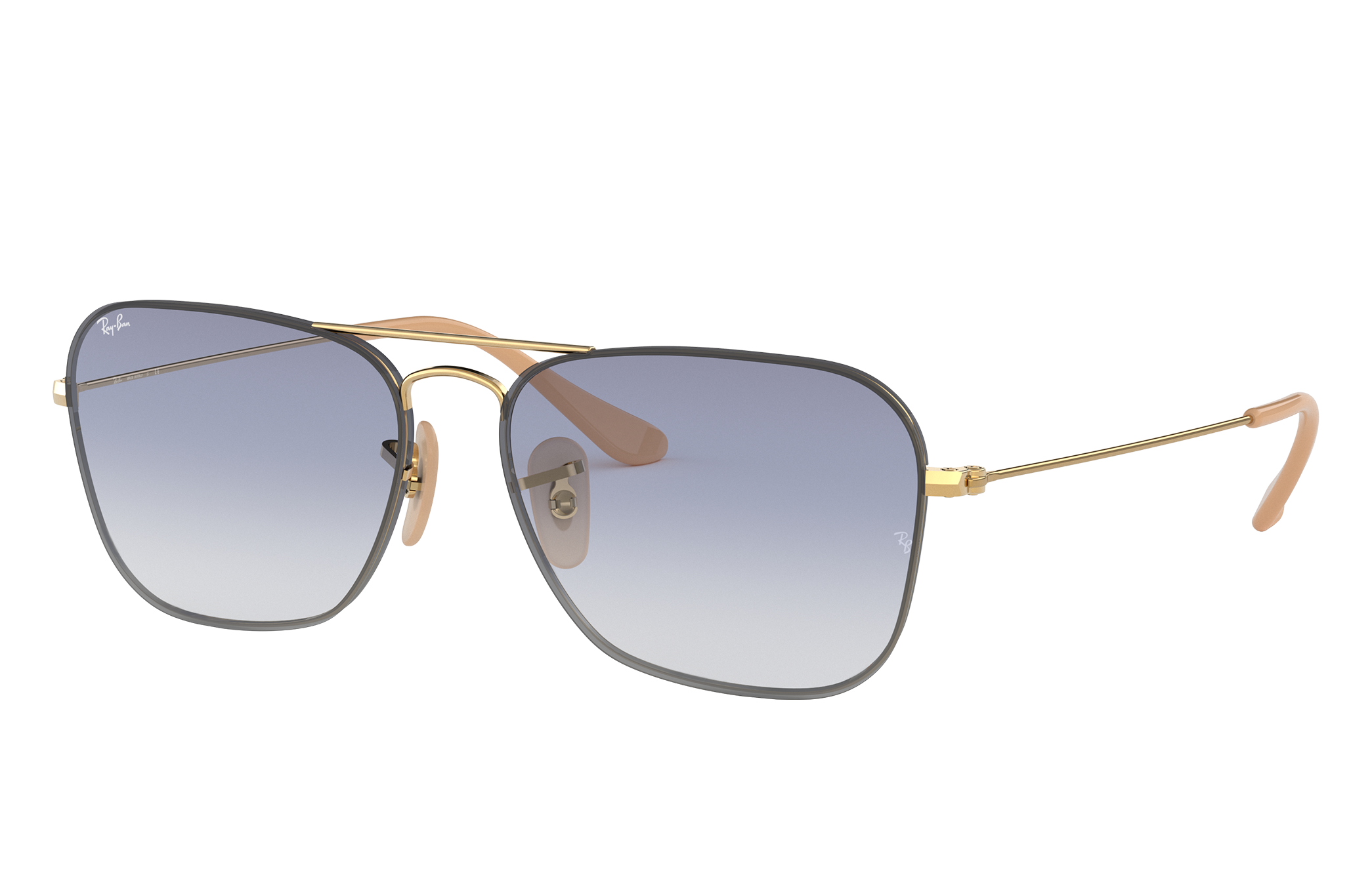 ray ban grey silver mirror