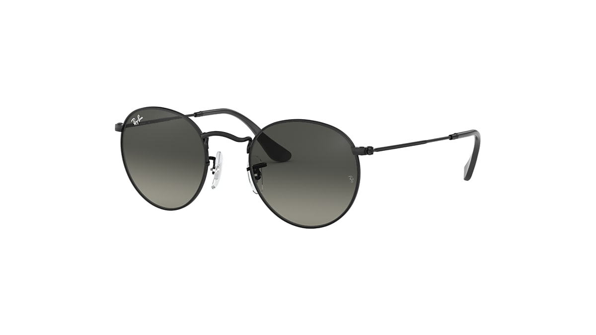 criticus dagboek Ontdek Round Flat Lenses Sunglasses in Black and Grey | Ray-Ban®