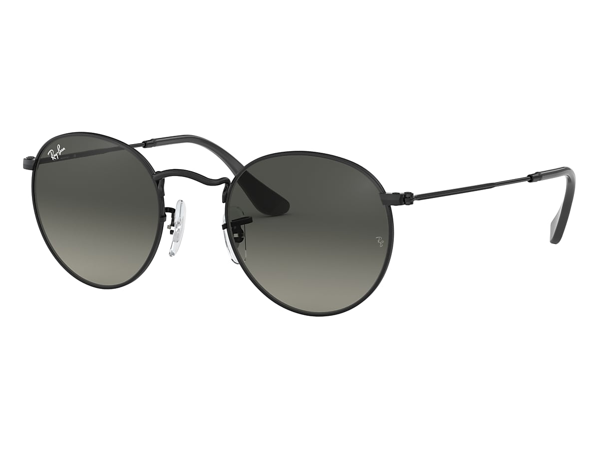vidnesbyrd Dingy Samlet ROUND FLAT LENSES Sunglasses in Black and Grey - RB3447N | Ray-Ban® US