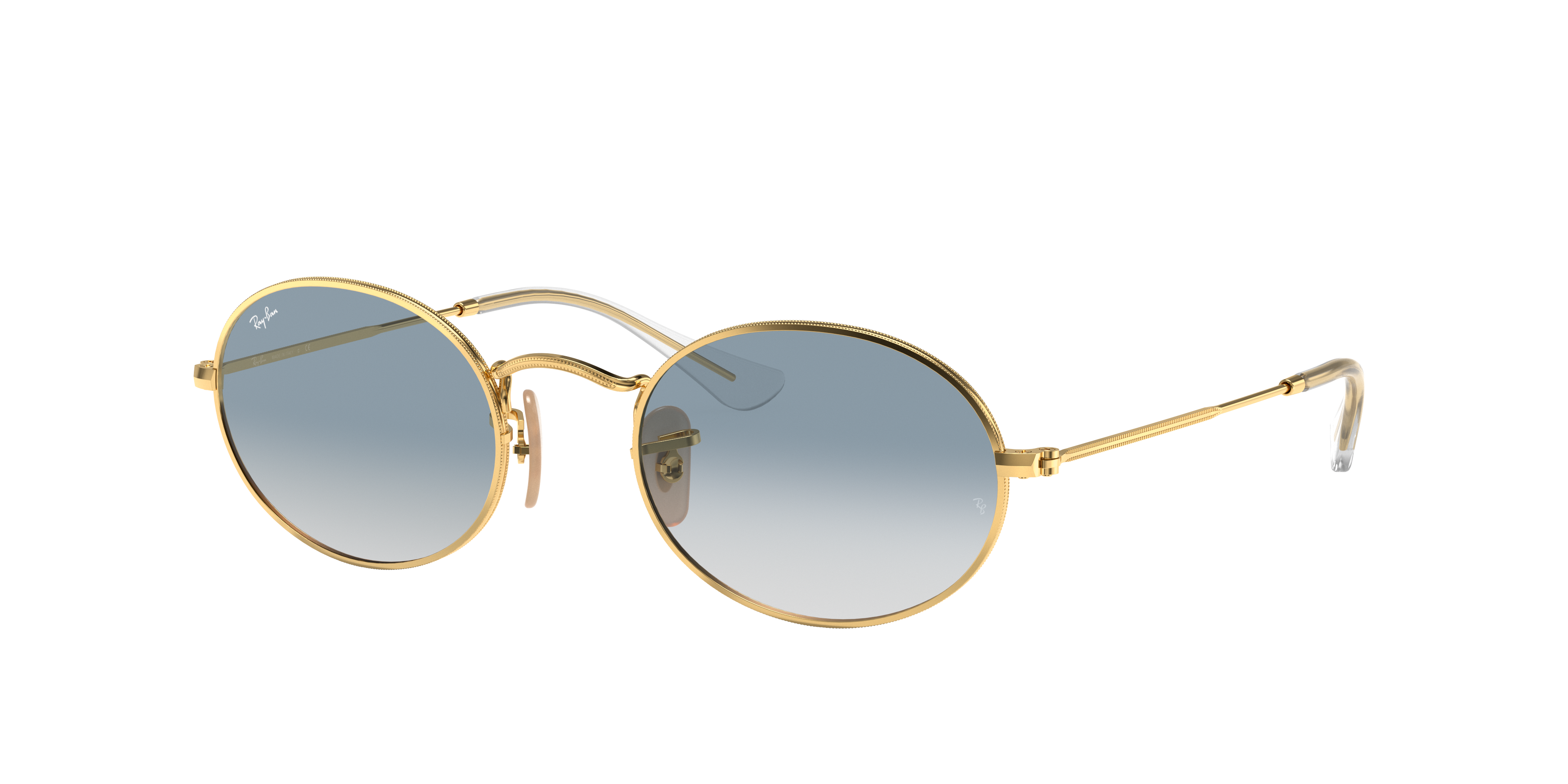 Ray-Ban Oval Flat Lenses RB3547N Gold 