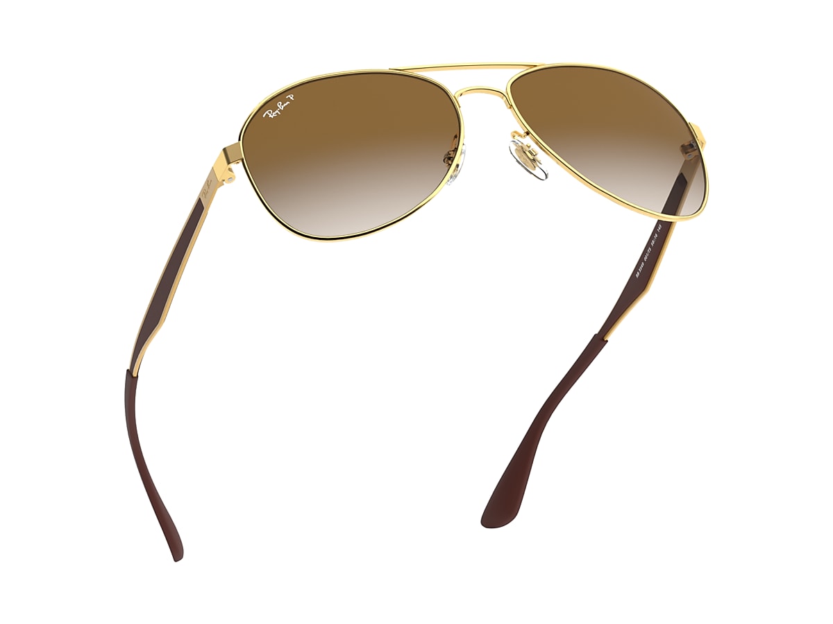 Rb3549 Sunglasses in Gold and Brown | Ray-Ban®