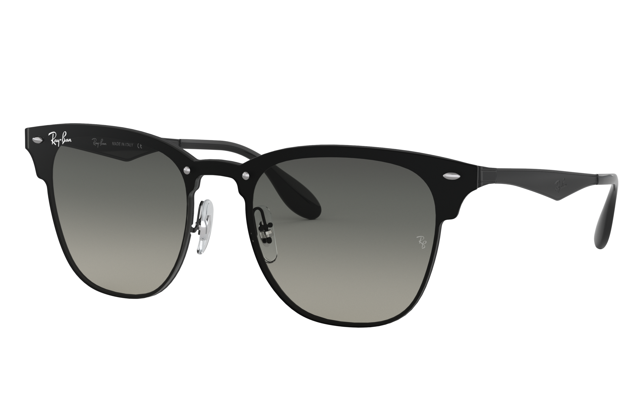 ray ban clubmaster black silver