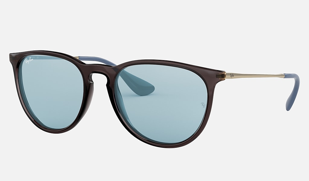 Erika Color Mix Sunglasses in Transparent Grey and Light Blue | Ray-Ban®