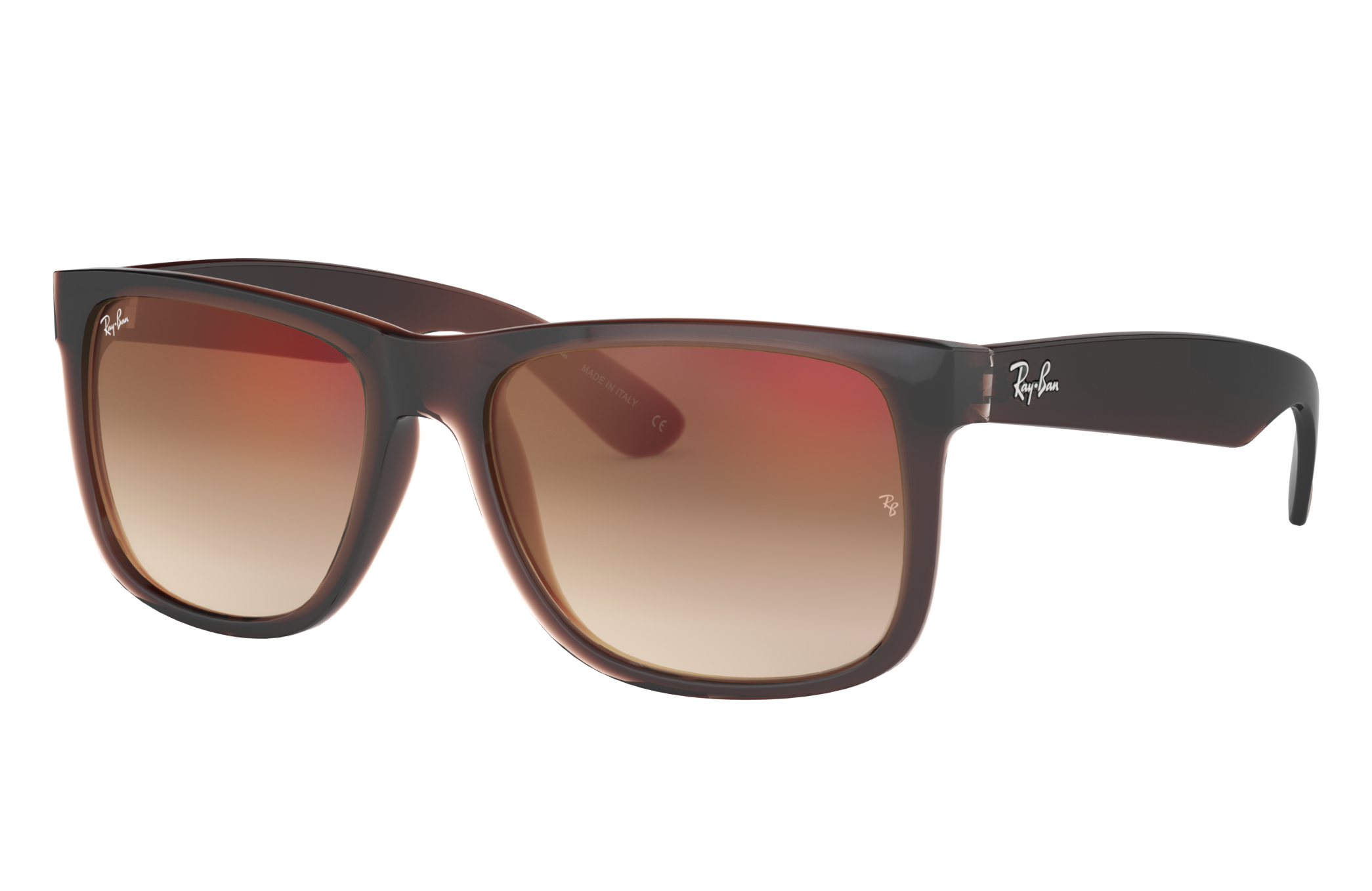 ray ban justin brown gradient