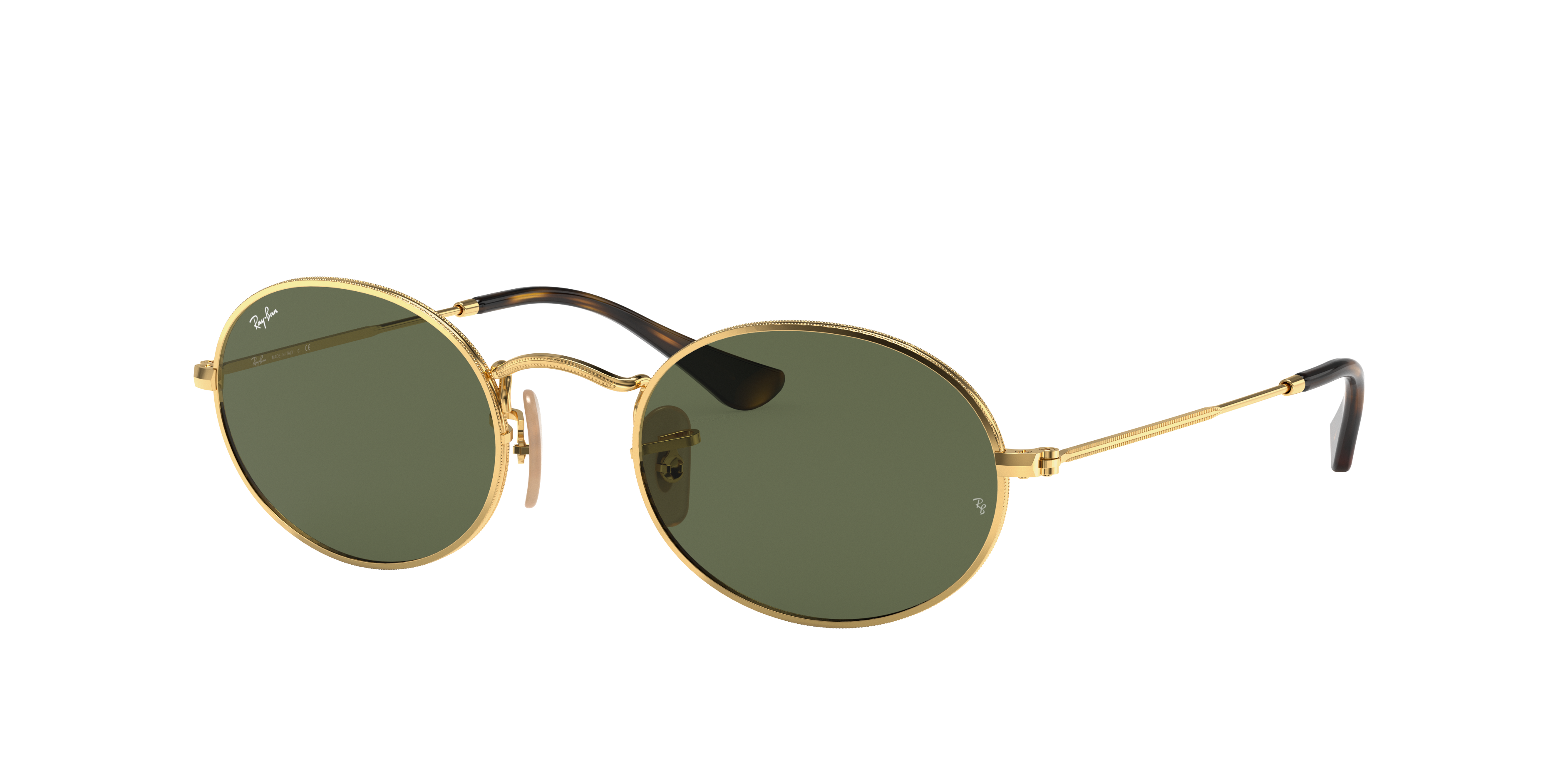 Oval Flat Lenses Ray-Ban RB3547N Or 