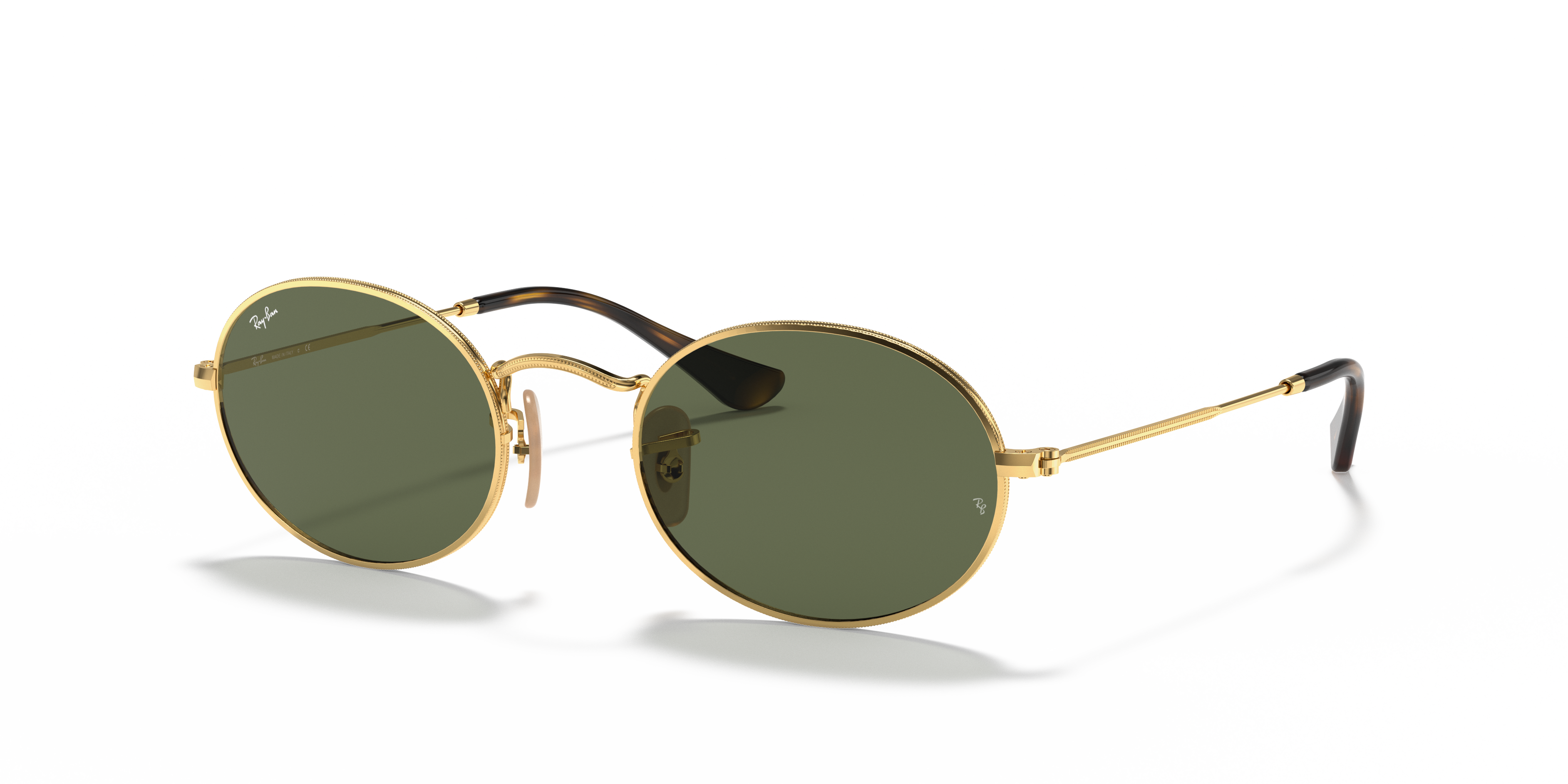 Accessoires Zonnebrillen Ovale zonnebrillen Ray Ban Ovale zonnebril volledige print casual uitstraling 