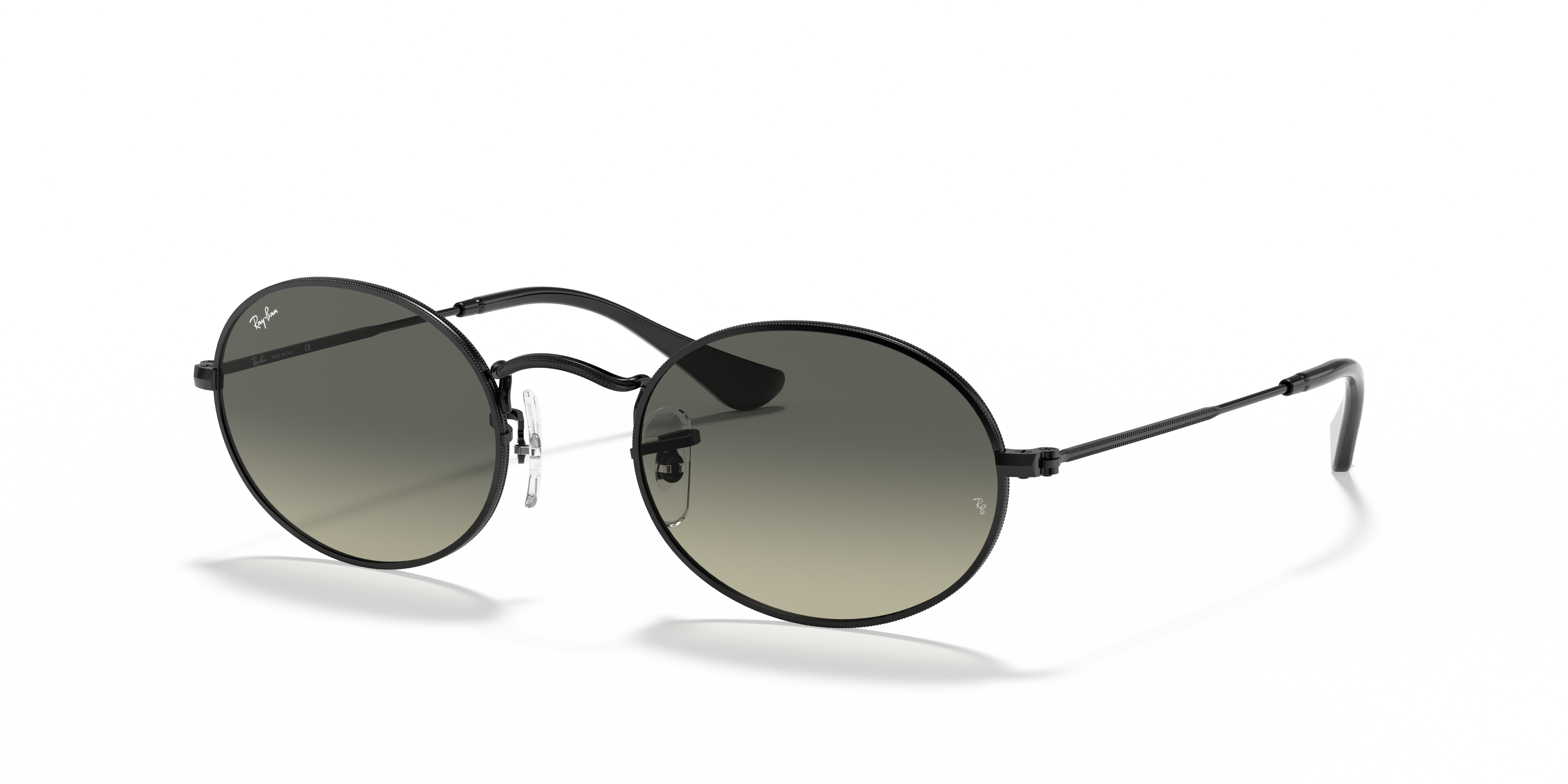 black oval ray bans