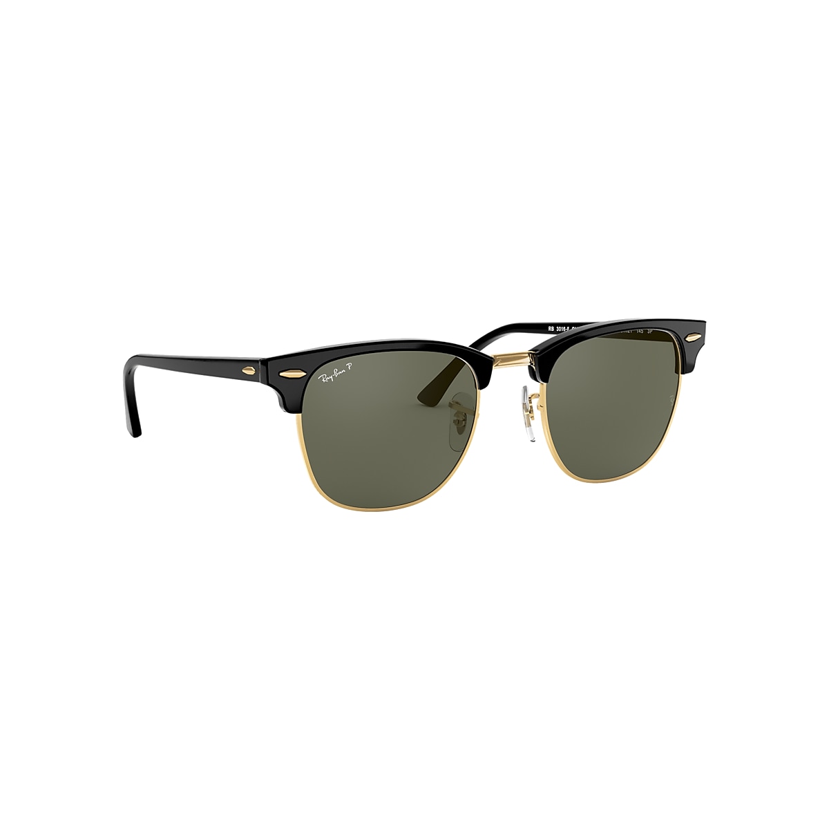 Clubmaster Classic Sunglasses in Black and Green | Ray-Ban®