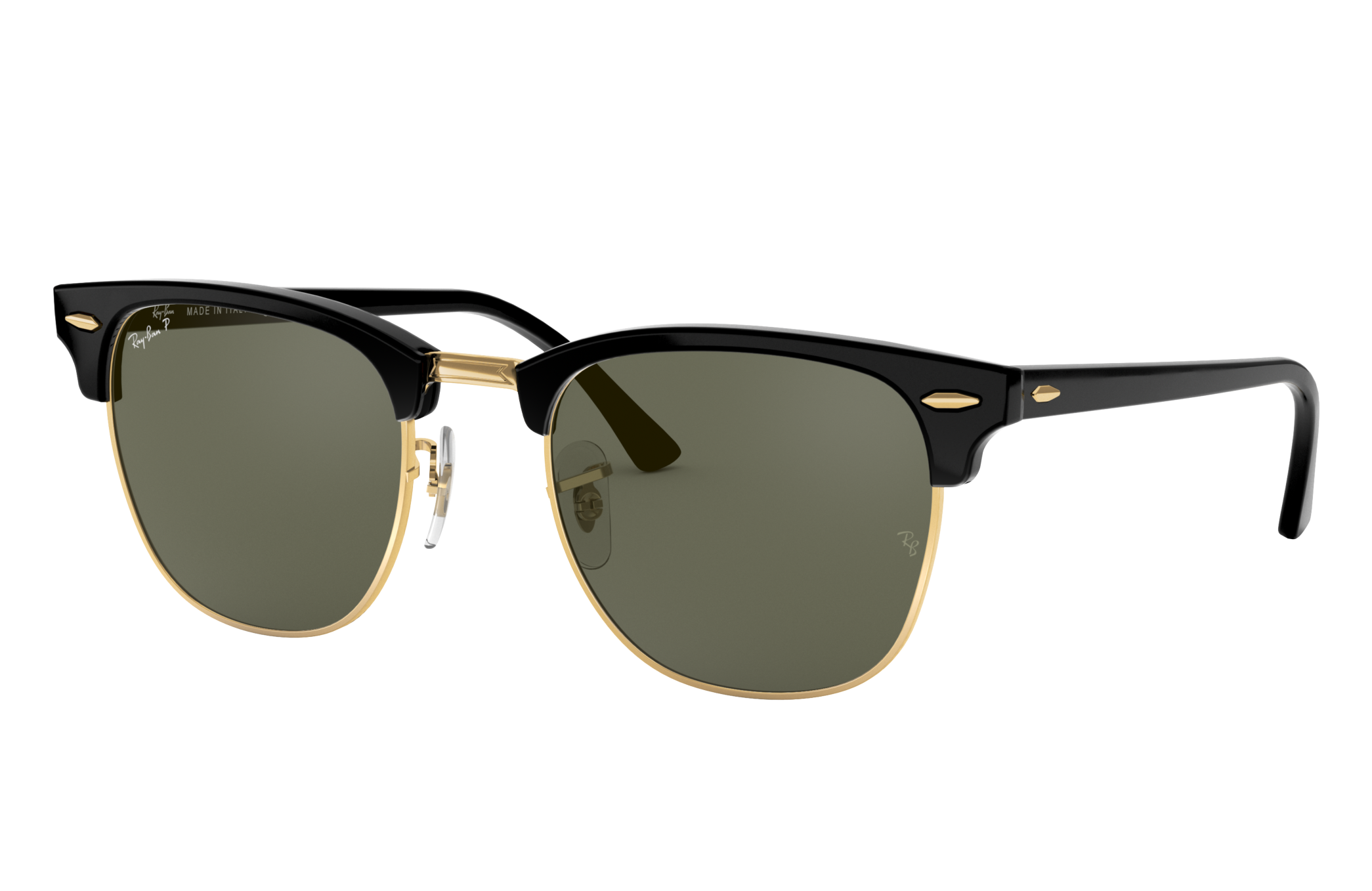 Ray Ban Clubmaster Classic Low Bridge Fit Rb3016f Asian Fit Black Acetate Green Polarized Lenses 0rb3016f901 5855 Ray Ban Usa