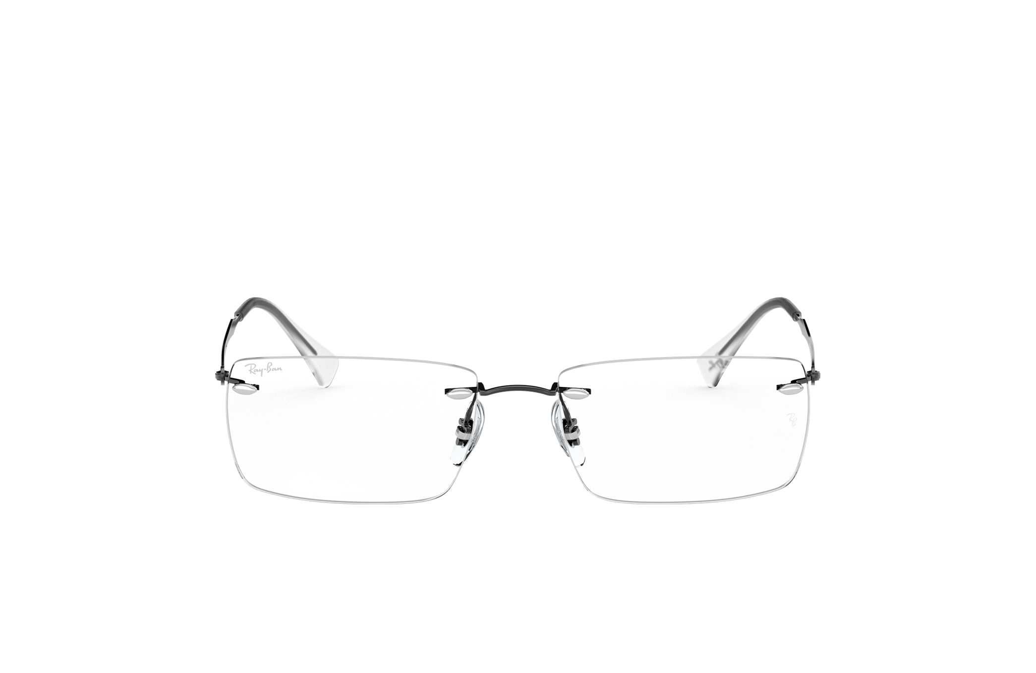 ray ban rimless glasses