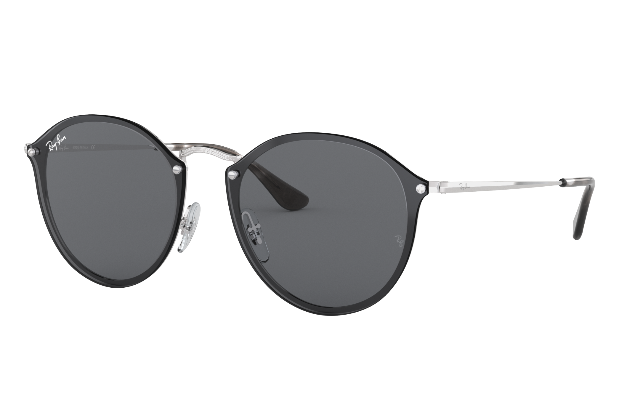 ray ban blaze round silver