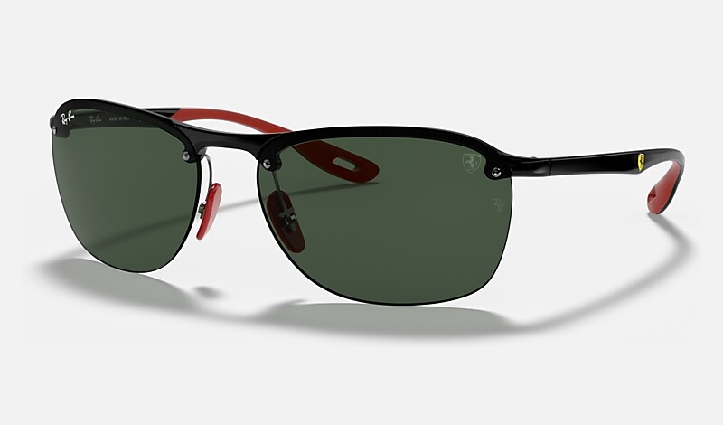 RB4302M SCUDERIA FERRARI COLLECTION Sunglasses in Black and Green