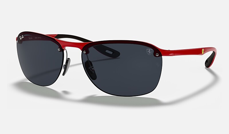 RB4302M SCUDERIA FERRARI COLLECTION Sunglasses in Red and Grey