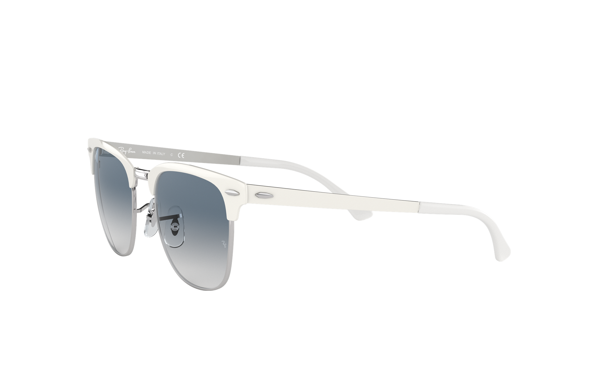 white ray bans glasses