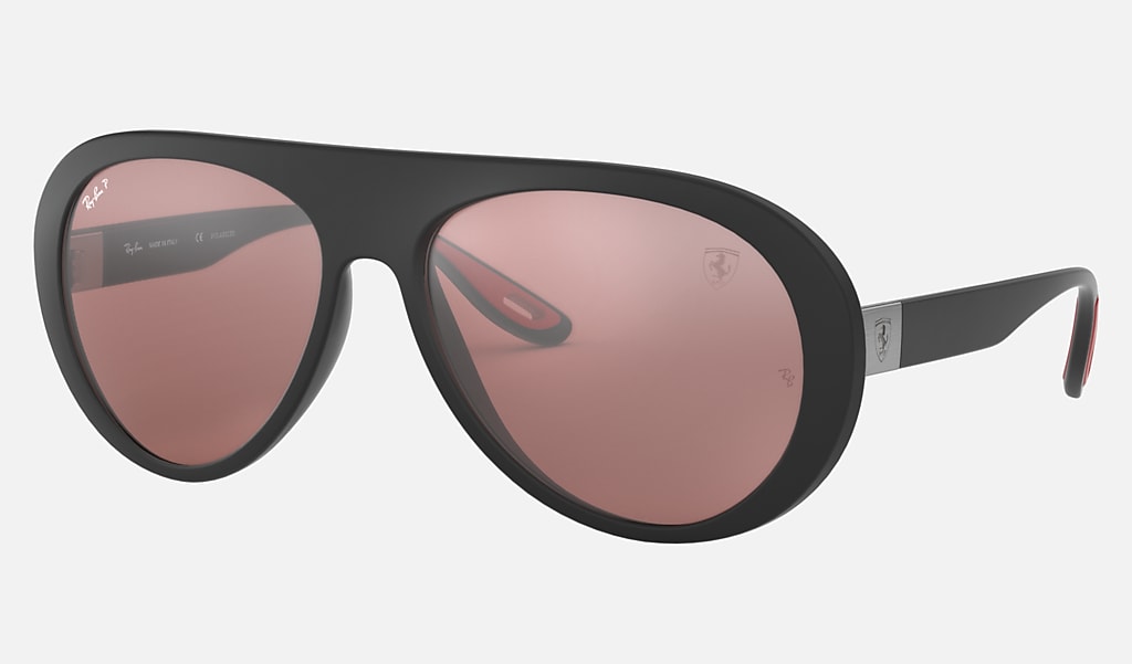 Net zo skelet onderbreken Rb4310m Scuderia Ferrari Collection Sunglasses in Black and Silver | Ray-Ban ®