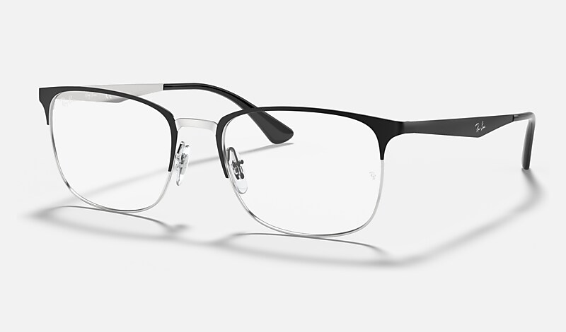 RB6421 OPTICS Eyeglasses with Black On Silver Frame - RB6421 | Ray