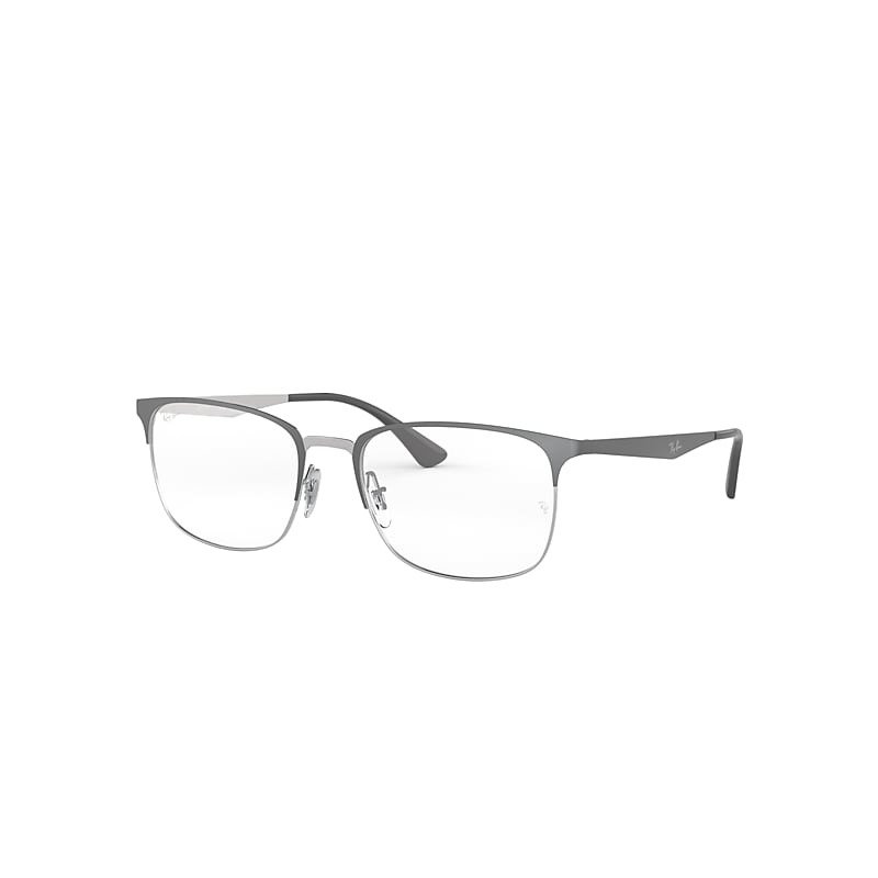 Ray-Ban Rb6421 Optics Eyeglasses Grey Frame Clear Lenses Polarized 52-18