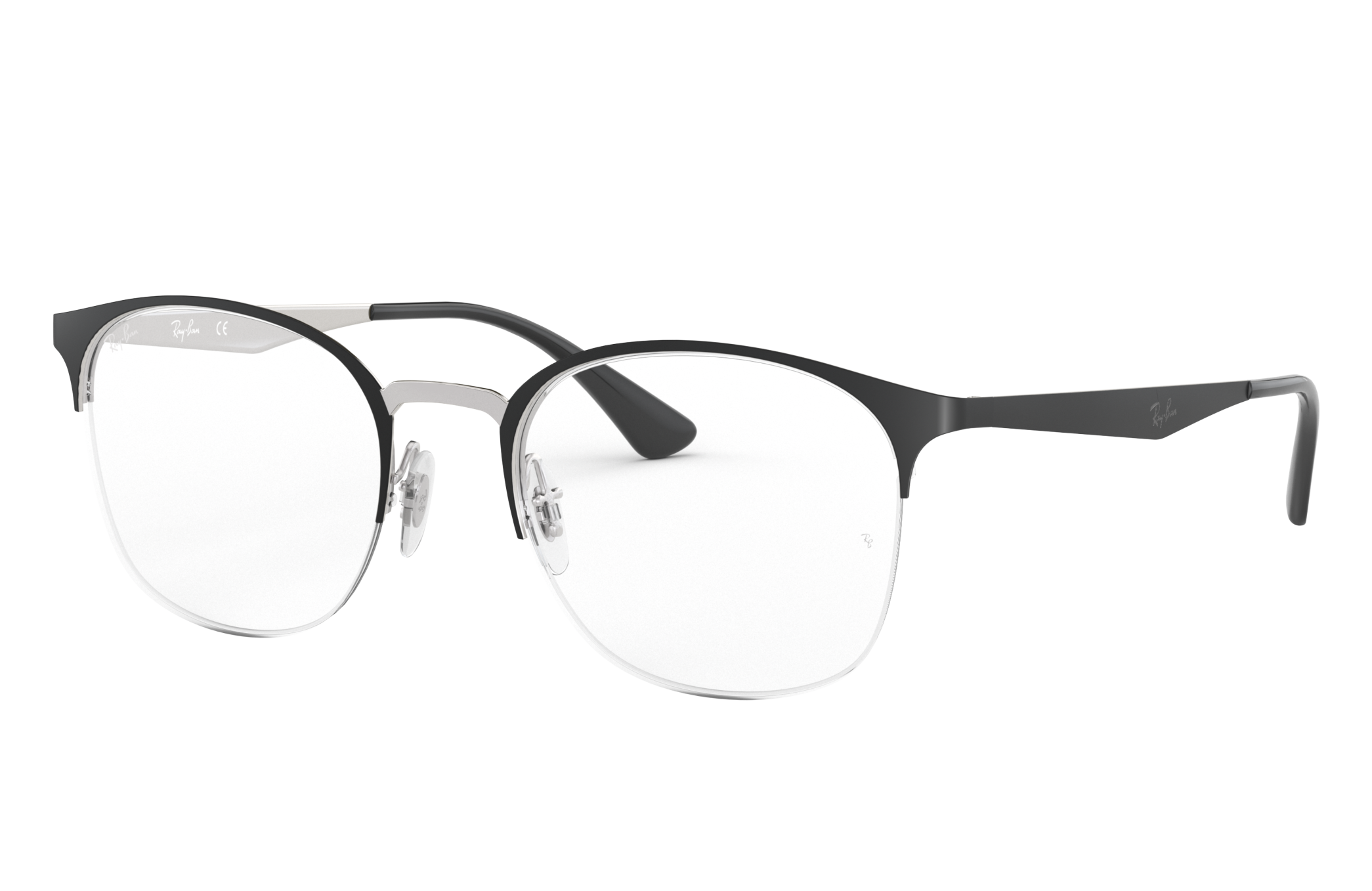 ray ban semi rimless eyeglasses