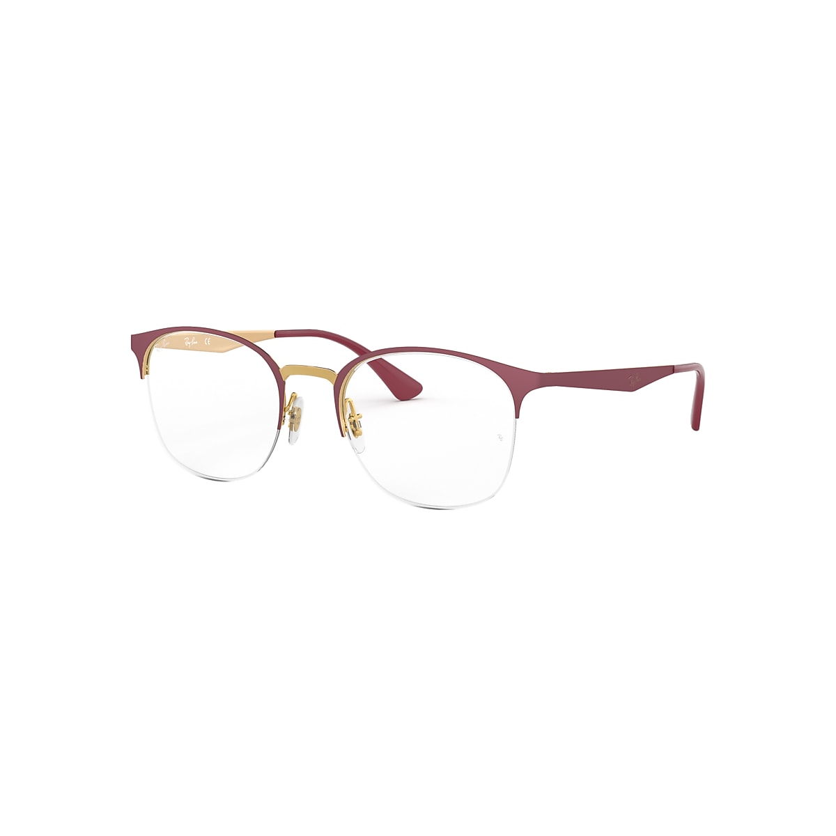 RB6422 OPTICS Eyeglasses with Bordeaux On Rose Gold Frame 