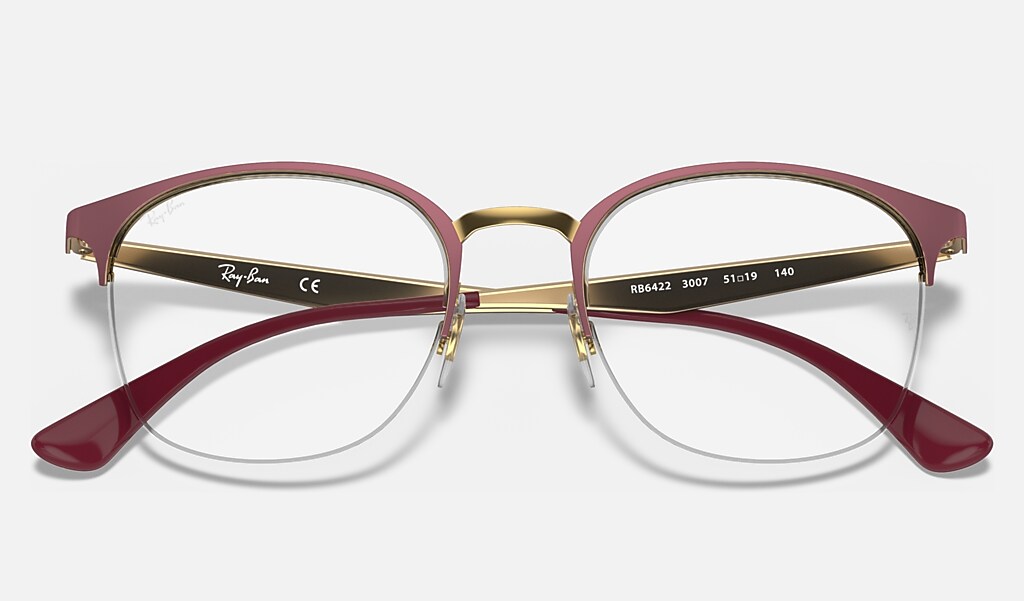 Rb6422 Optics Eyeglasses with Bordeaux On Rose Gold Frame | Ray-Ban®