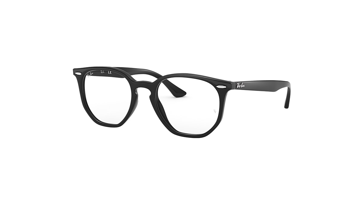 RB7151 HEXAGONAL OPTICS Eyeglasses with Black Frame 