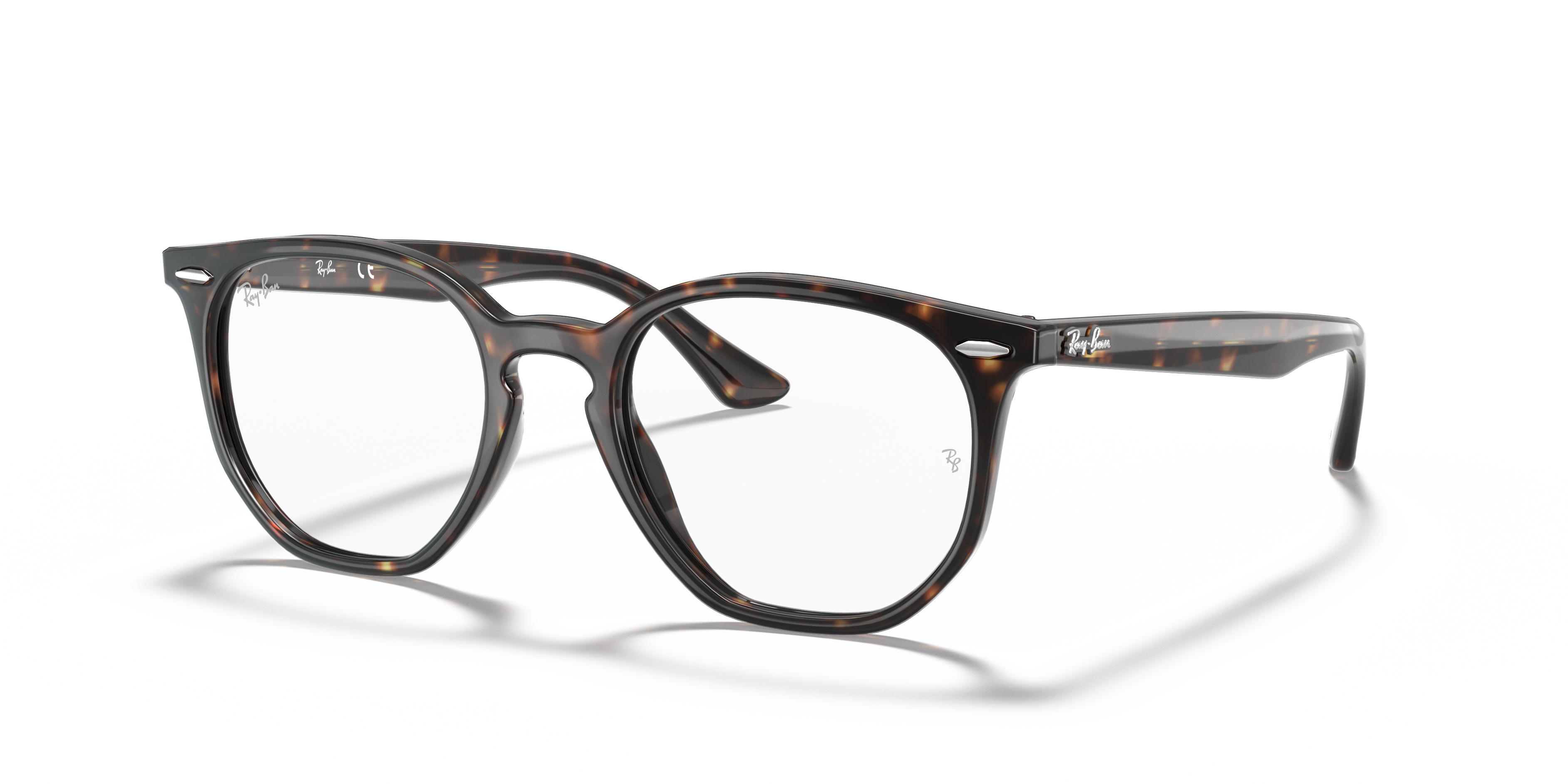 ray ban hexagonal tortoise