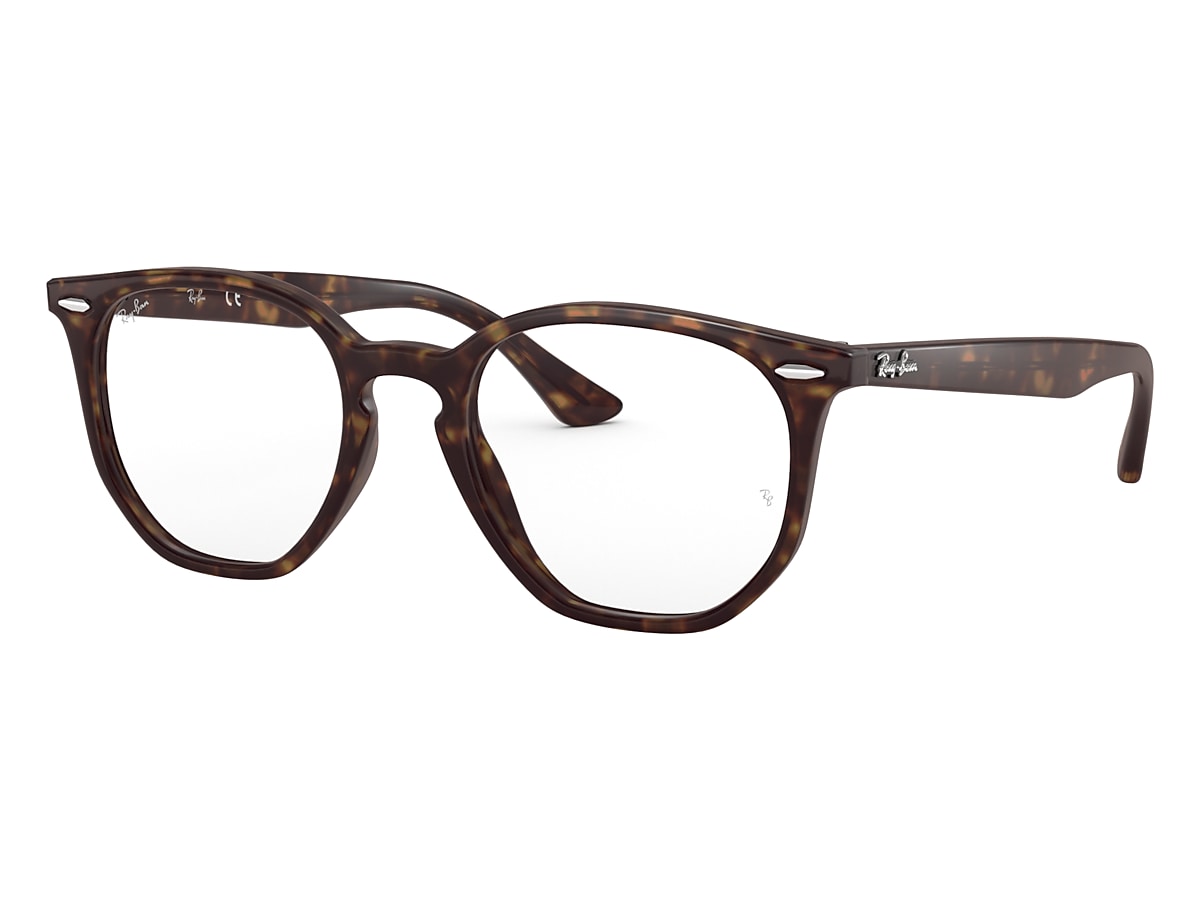 RB7151 HEXAGONAL OPTICS Eyeglasses with Havana Frame - RB7151