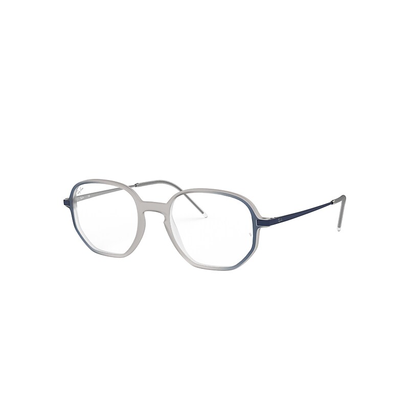Ray-Ban Rb7152 Eyeglasses Blue Frame Clear Lenses Polarized 50-19