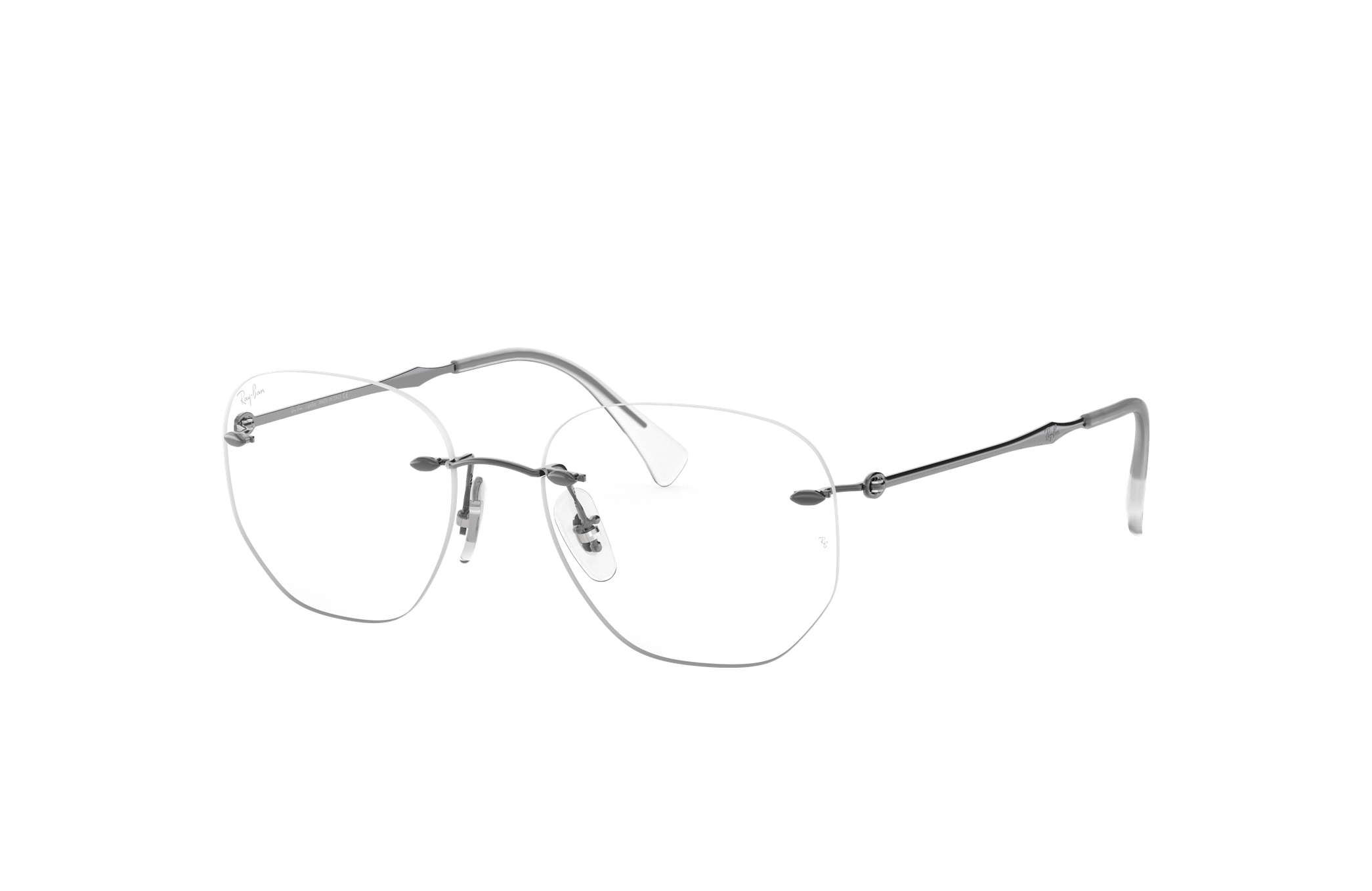 ray ban rimless glasses