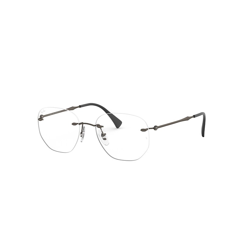 Ray-Ban Rb8754 Eyeglasses Gunmetal Frame Clear Lenses Polarized 50-17
