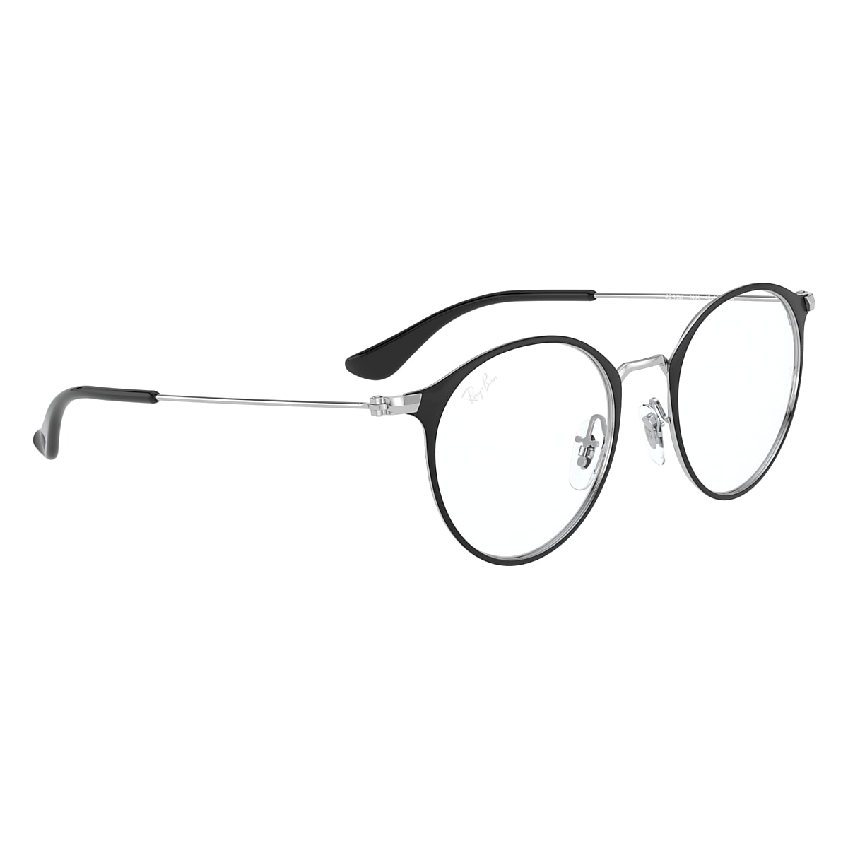 RB1053 OPTICS KIDS Eyeglasses with Black On Silver Frame - RY1053 