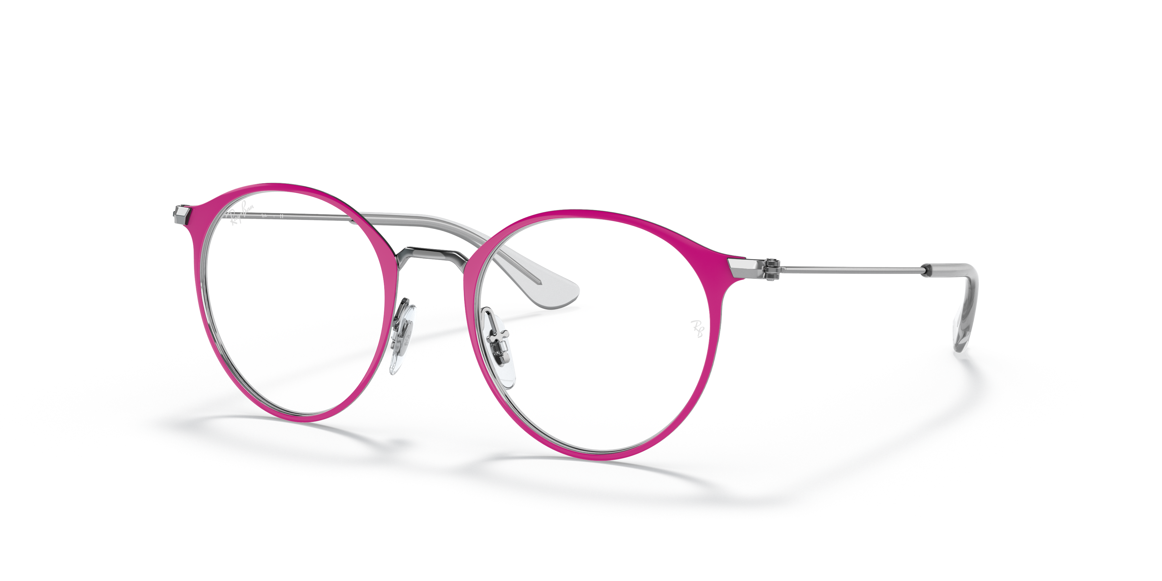 Rb1053 Eyeglasses with Fuxia On Silver Frame | Ray-Ban®