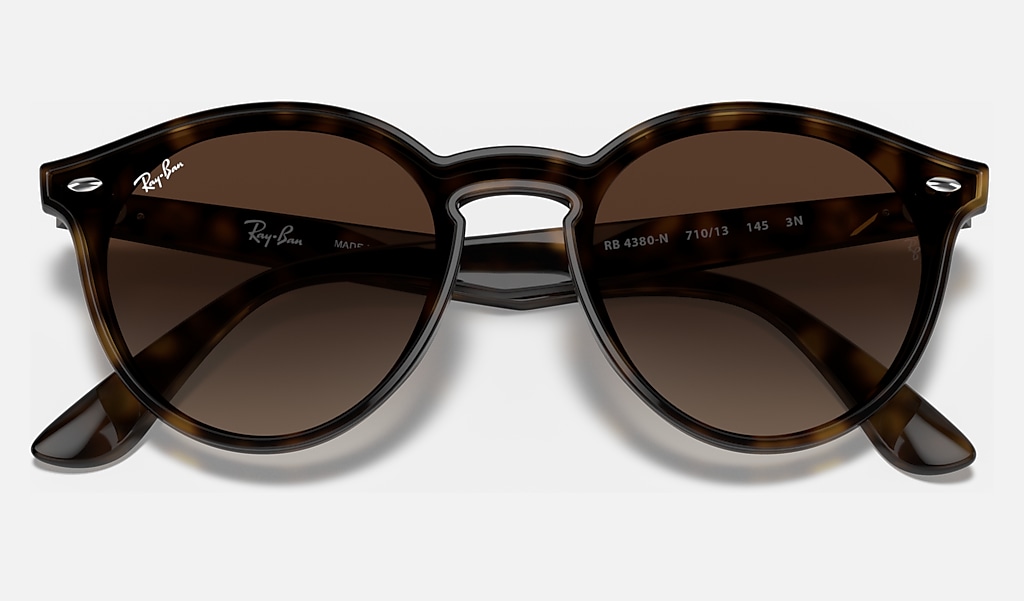 Blaze Rb4380n Sunglasses In Tortoise And Brown Ray Ban