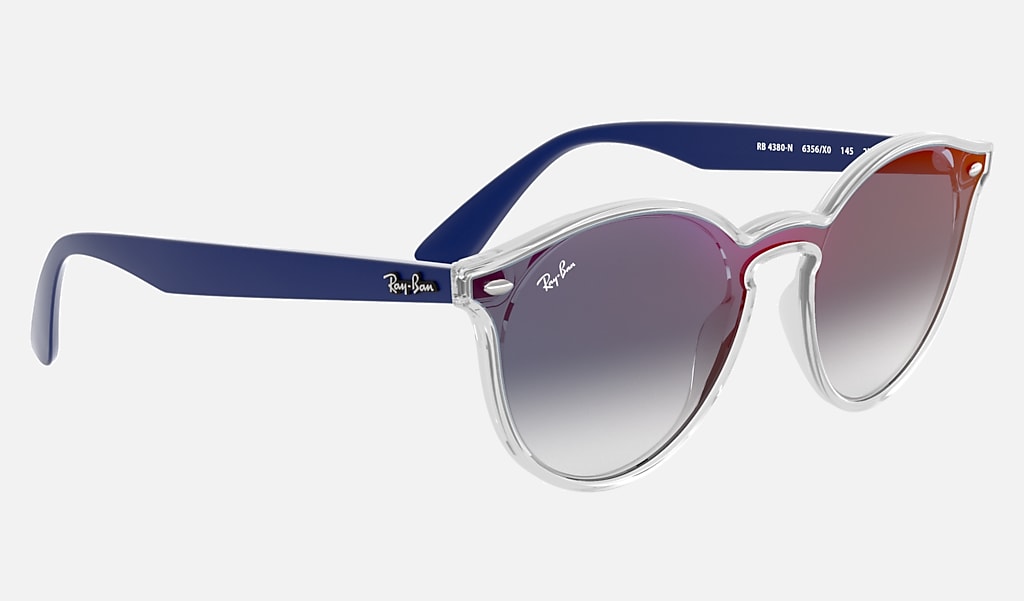 Blaze Rb4380n Sunglasses in Transparent and Blue |