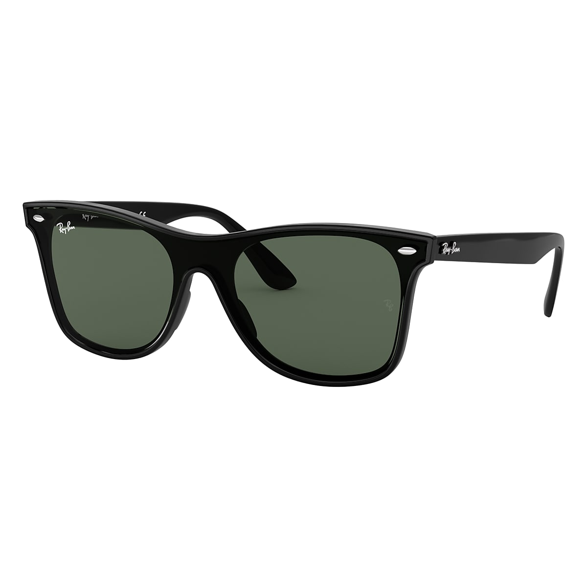 Surichinmoi Typisch amusement Blaze Wayfarer Sunglasses in Black and Green | Ray-Ban®
