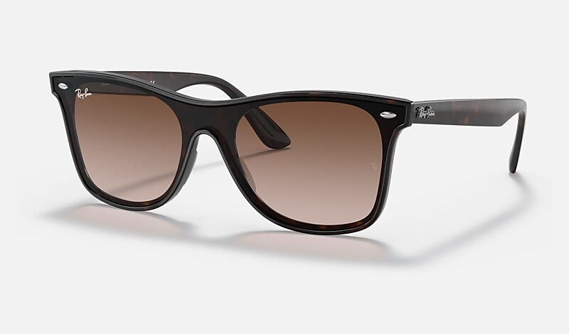 BLAZE WAYFARER Sunglasses in Light Havana and Brown - RB4440N