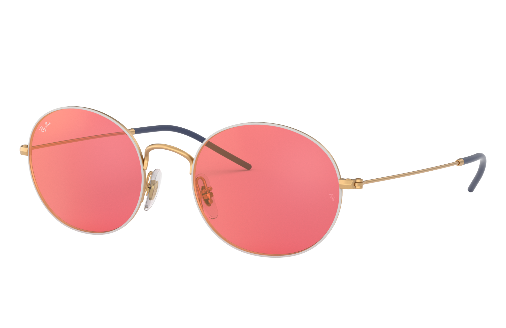 ray ban red lens