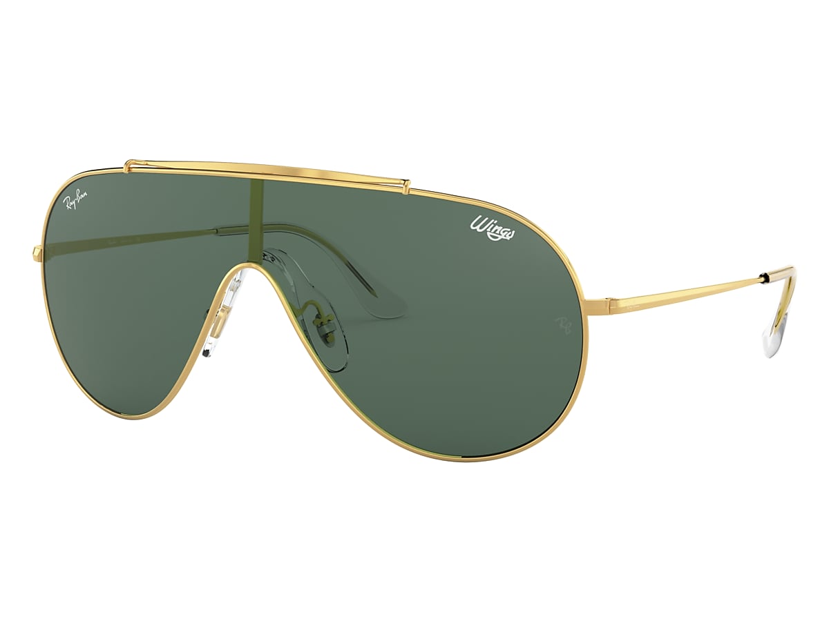 WINGS Sunglasses in Gold and Green - RB3597 | Ray-Ban® US